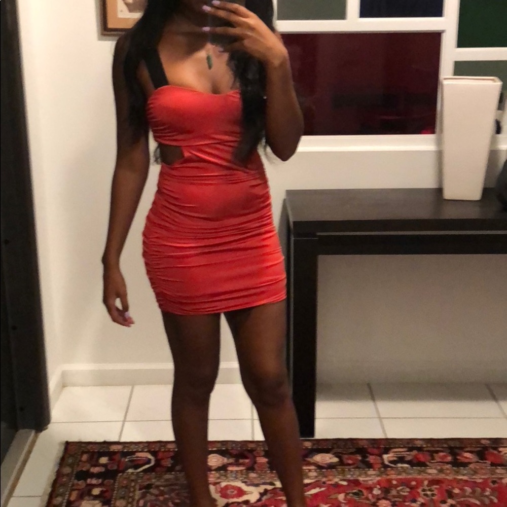 Coral Cocktail Dress